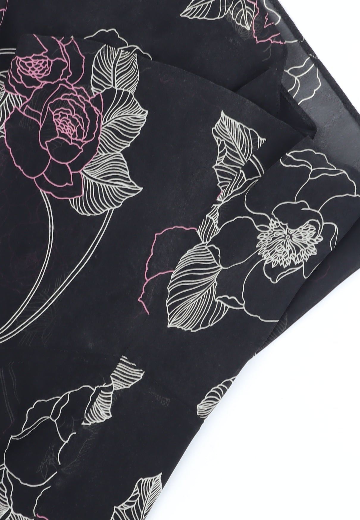 Jacques Vert Women's Black Floral Midi Skirt Size 12