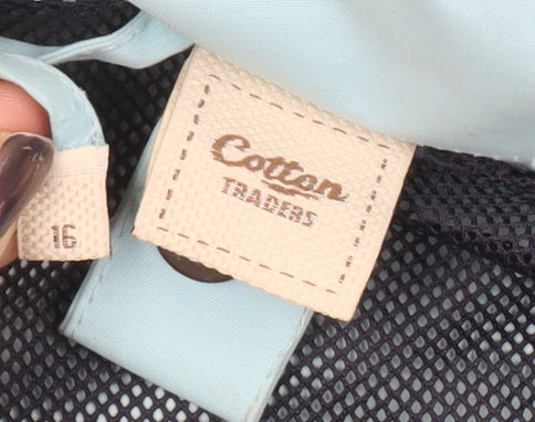 Cotton Traders Blue Women's Rain Coat Size 16