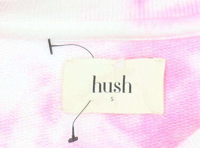 Hush Women's Pink Tie-Dye Sweatshirt, Size S, Lightweight
