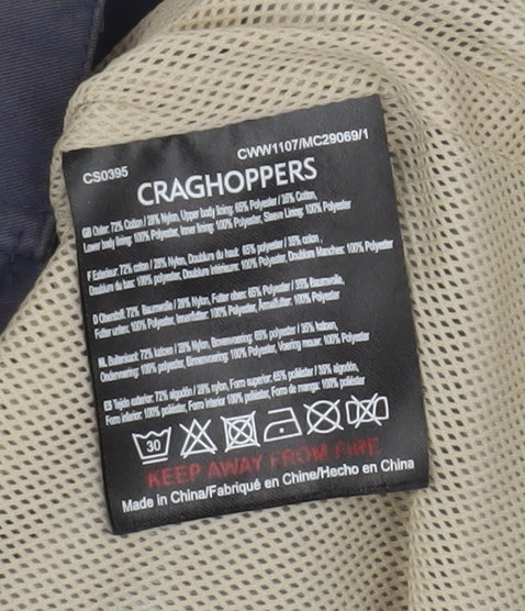 Craghoppers Women’s Blue Hooded Anorak Jacket Size 12