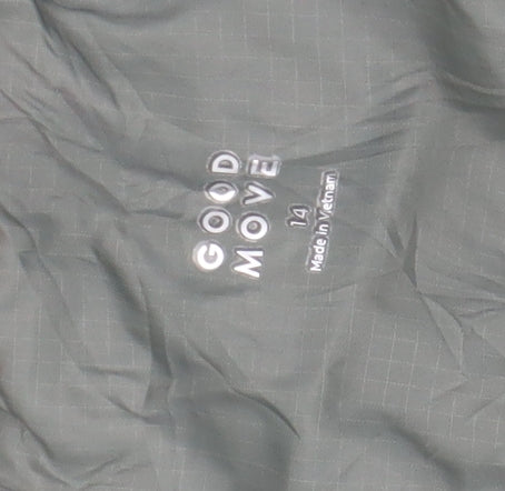 M&S Women's Green Quilted Hooded Jacket Size 14