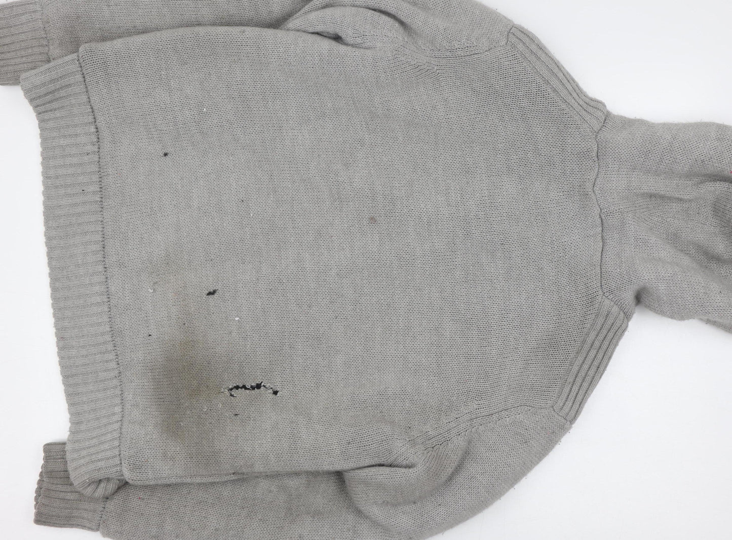 Dissident Men's Grey Hooded Knit Jacket XL
