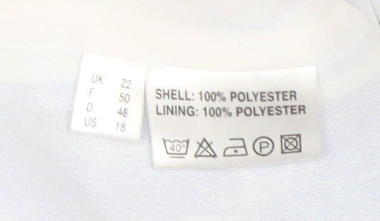 Jacques Vert Women's Blue Floral Skirt Size 22