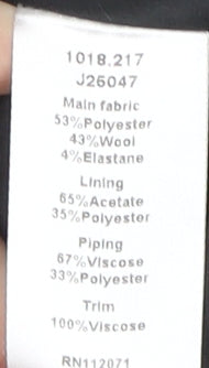 Jigsaw Women's Black Pencil Skirt, Size 12, Workwear