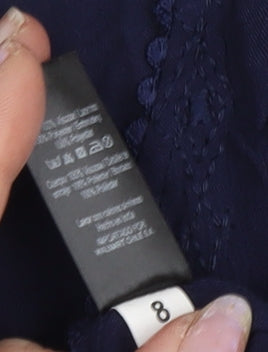 George Women's Blue Lace Tank Top - Size 18 - Summer Casual