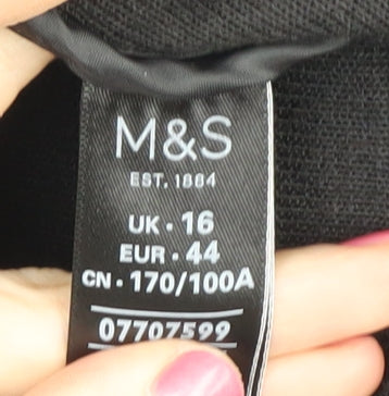 Marks and Spencer Women's Black Coatigan Size 16