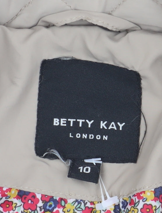 Betty Kay Women's Beige Quilted Jacket Size 10