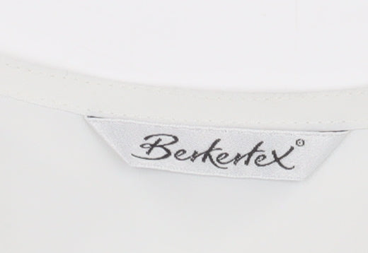 Berketex Women's White Blouse, Size 20, Embroidered Details