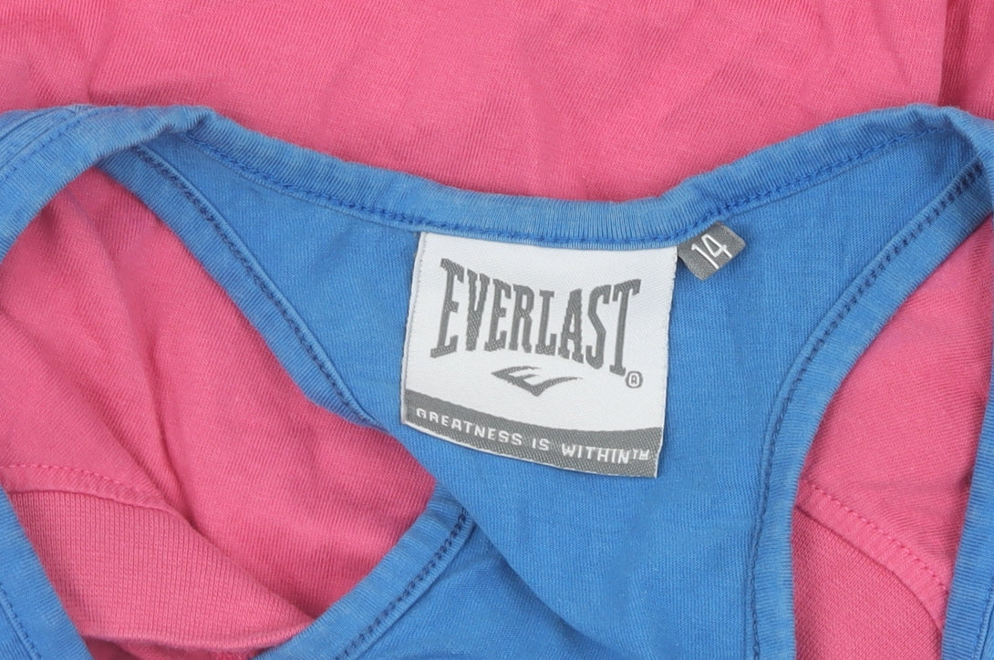 Everlast Women's Pink T-Shirt Scoop Neck Size 14