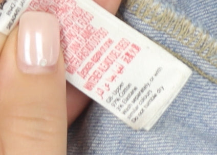 Monsoon Women's Blue Denim Cropped Jacket Size 12