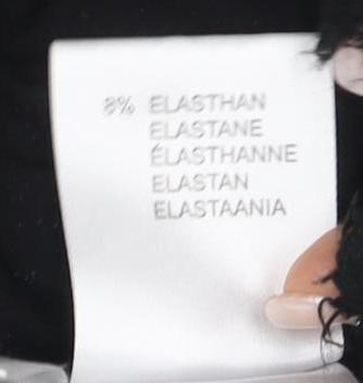 Peter Hahn Women's Black Crochet Accent Top - Size 20