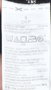 GAP Women's Black Striped Tank Dress, Size S