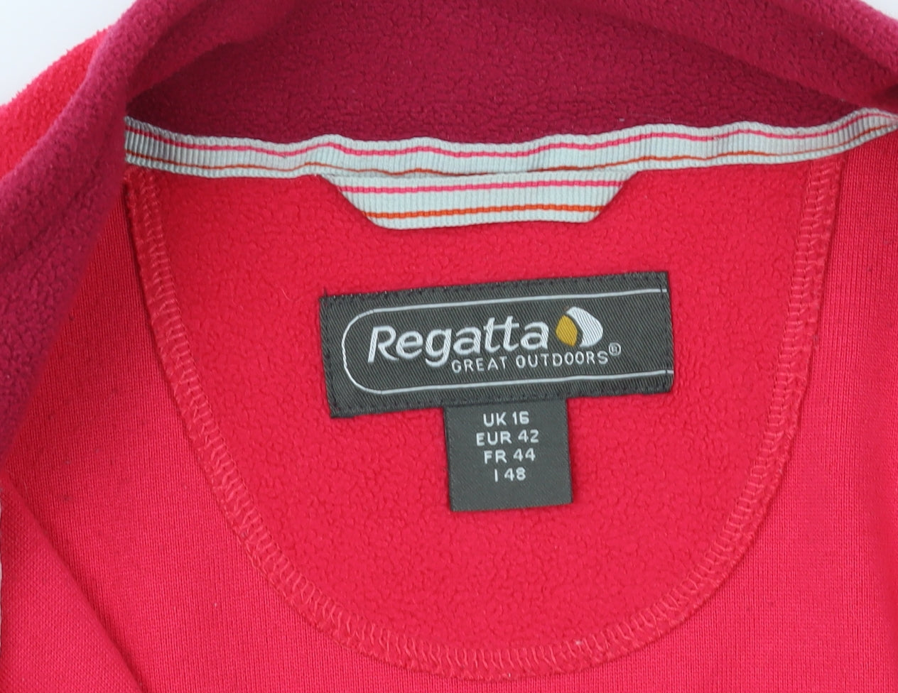Regatta Women's Red Fleece Jacket UK 16