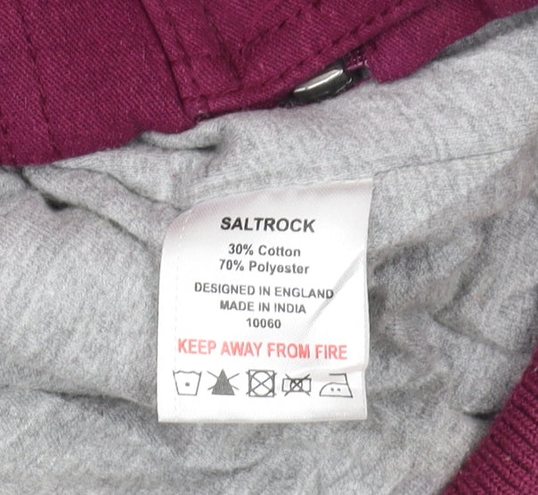 Saltrock Women's Purple Hooded Waistcoat Size 16