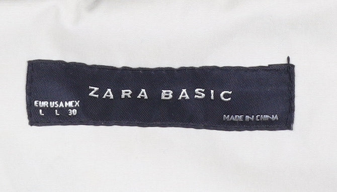 Zara Women's Beige Trench Coat Size 14, Belted, Lined