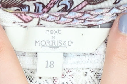 Next x Morris & Co Women's Multicoloured Floral T-Shirt