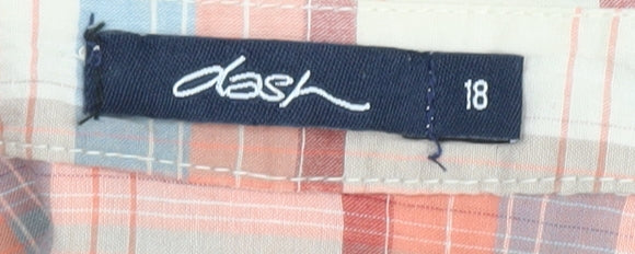 Dash Women's Multicoloured Plaid Button-Up Shirt Size 18