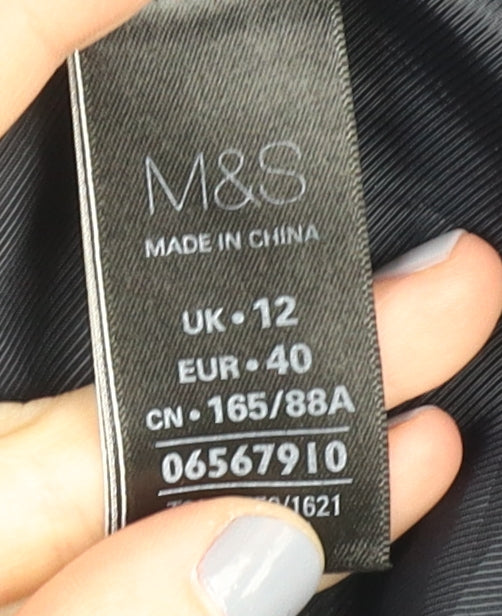 Marks and Spencer Women’s Blue Hooded Parka Jacket Size 12