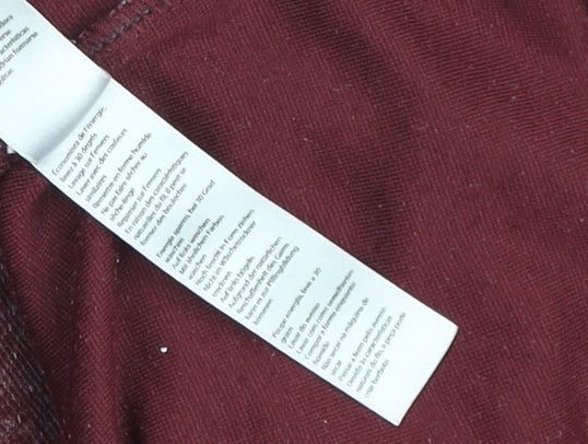 Topshop Women's Red Crew Neck T-Shirt Size 6