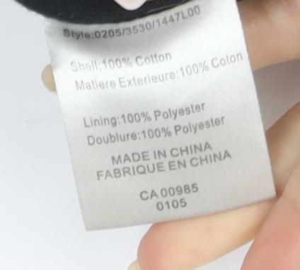 Hobbs Black Women’s Trench Coat Size 14, Cotton, Belted