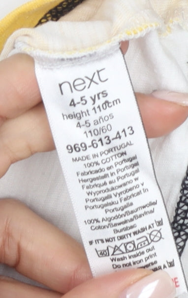 Next Boys White Lion King T-Shirt 4-5 Years Graphic Print