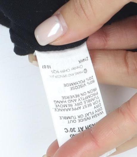 Marks and Spencer Women's Black Viscose Blouse