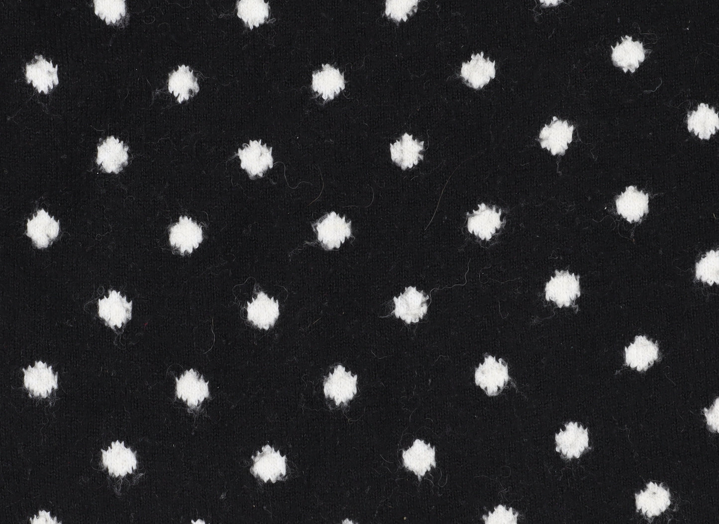 H&M Women's Black XS Crew Neck Polka Dot Pullover