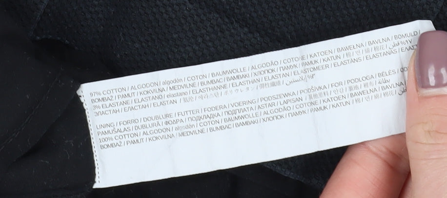 MNG Women's Black Short Pencil Skirt, Size M