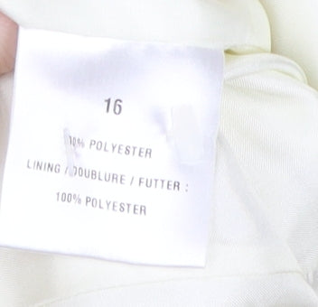 Windsmoor Women's Ivory Long Overcoat Size 16