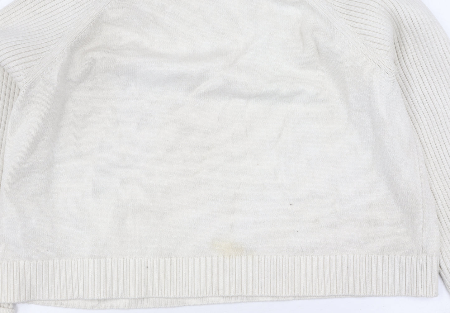 River Island Women's Ivory Roll Neck Jumper Size 12