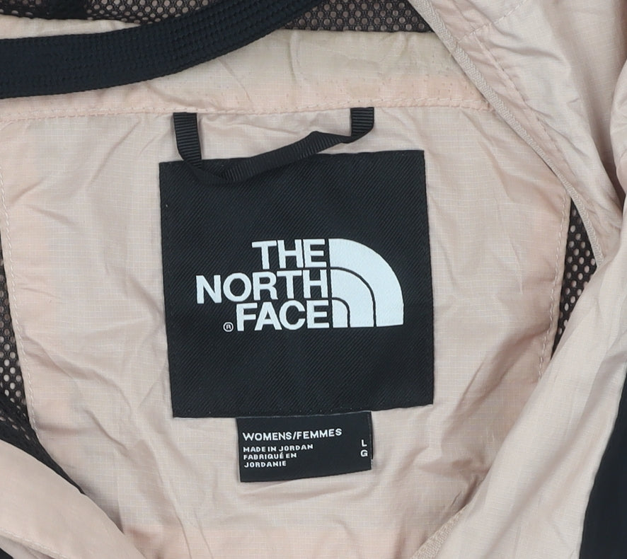 The North Face Women's Beige Windbreaker Jacket L