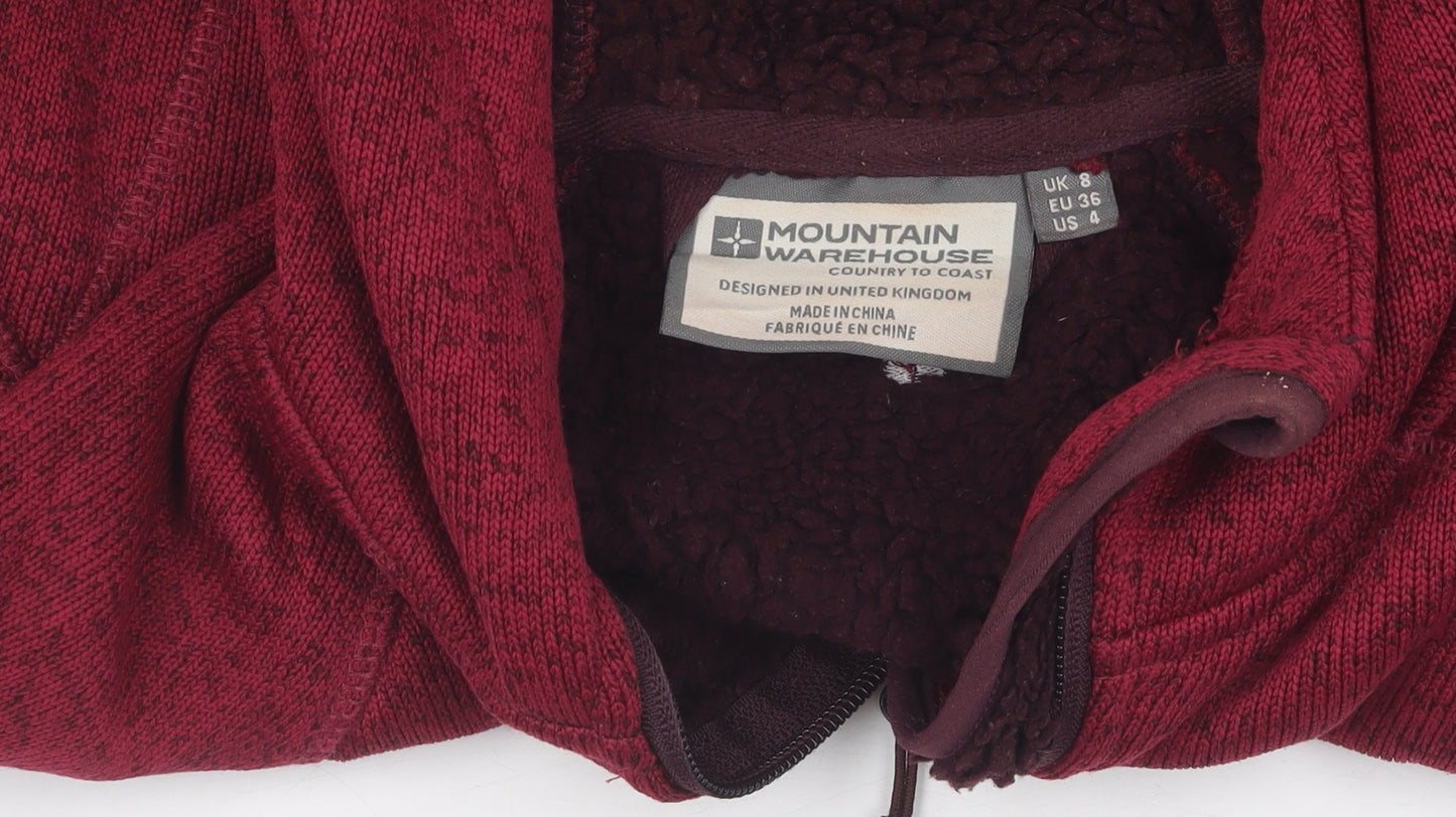 Mountain Warehouse Women's Hooded Red Jacket Size 8