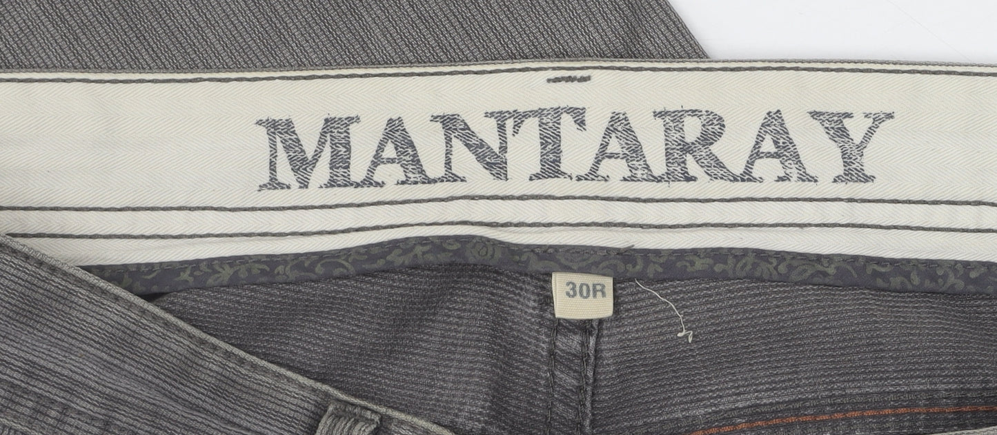 Mantaray Women's Grey Straight Jeans Size 30 Regular