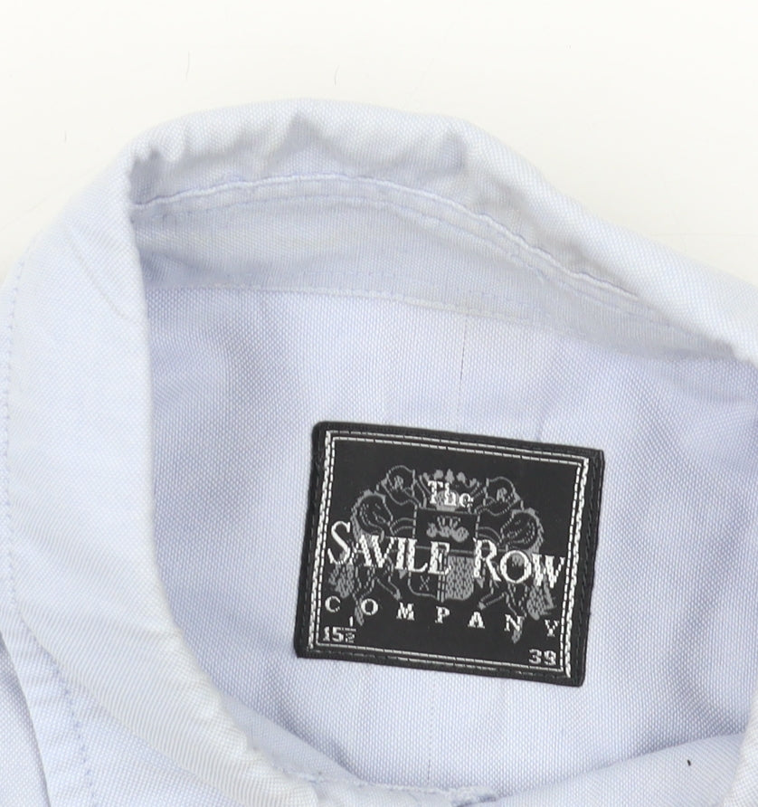 The Savile Row Co Men's Blue Short Sleeve Shirt