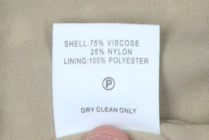 Eastex Beige Lace Blouse Women Size 16 Collared Floral Elegance