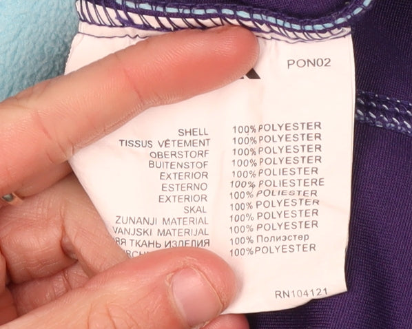 Trespass Women's Blue Fleece Jacket S Hooded Casual