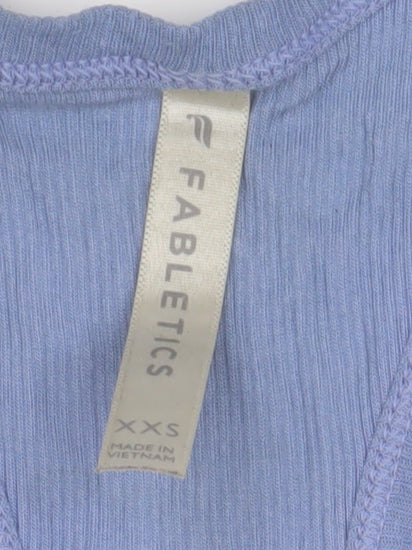 Fabletics Women's Blue 2XS Racerback Modal Tank
