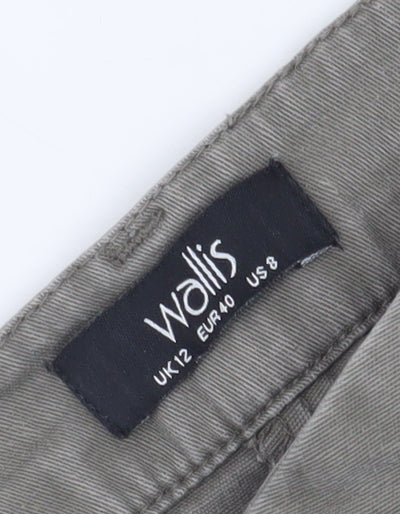 Wallis Women's Grey Cropped Trousers in Size 12