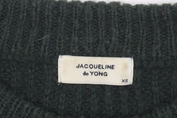 Jacqueline de Yong Women's Green Pullover, XS