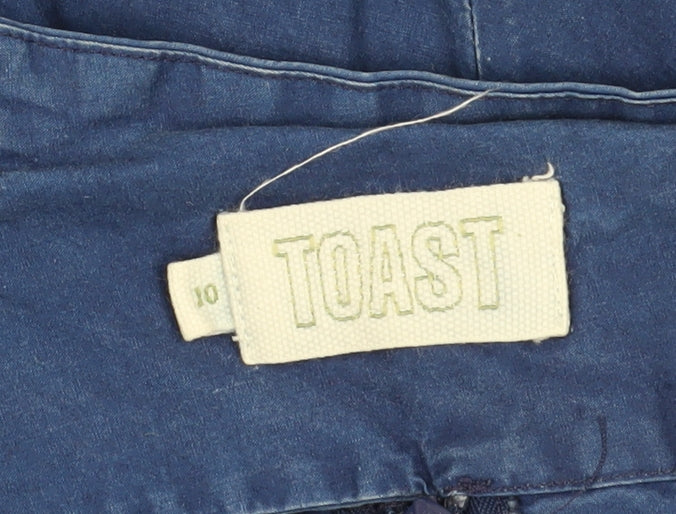 Toast Women's Blue A-Line Cargo Skirt Size 10