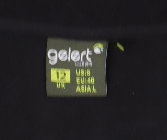 Gelert Women's Black Fleece Jacket 12 Zip Casual