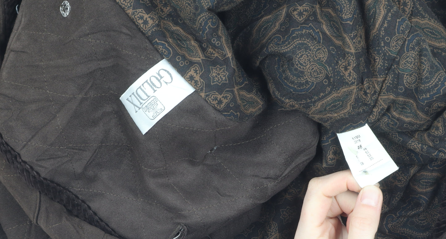 Goldix Women's Brown Quilted Jacket Size 18