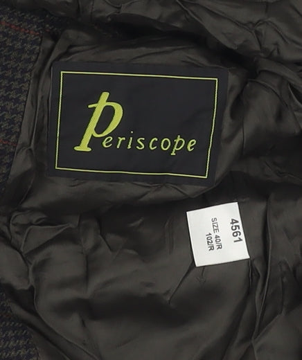 Periscope Men's Brown Houndstooth Blazer Size 40R