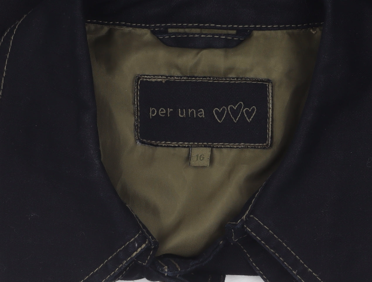 Per Una Women's Black Mid-Length Blazer, Size 16