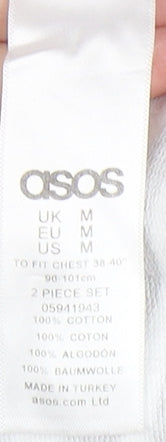 ASOS Men's Medium Multicoloured Striped Crew Neck Sweatshirt
