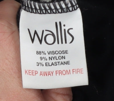 Wallis Women's Black Pullover V-Neck Jumper, Size 10