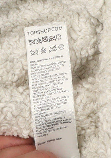 Topshop Women's Blue Denim Jacket Size 10