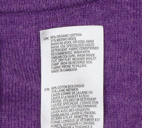 White Stuff Women's Purple Knit Jumper Size 12