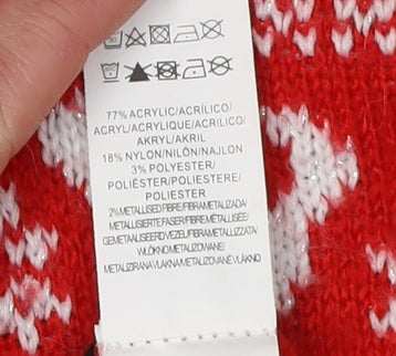 Disney Women's Red Christmas Jumper XS