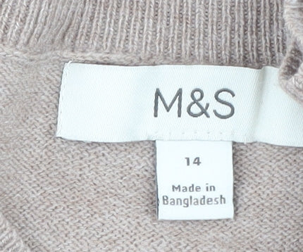 Marks and Spencer Women's Multi-Coloured Jumper Size 14